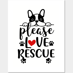 Please Love Rescue Posters and Art